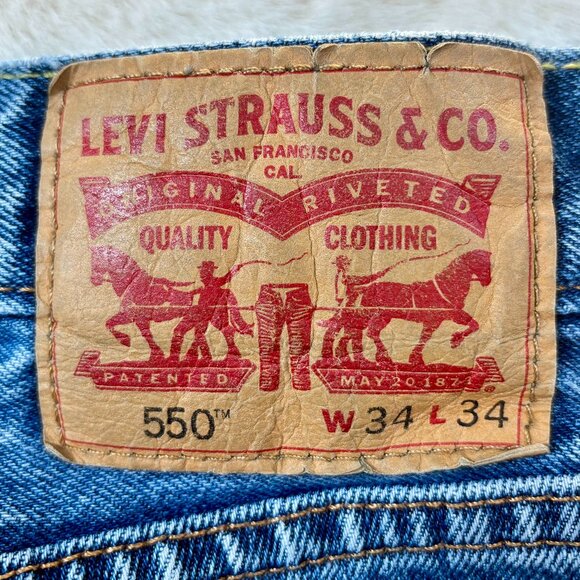 Levi's Men's 550 Relaxed Fit 34 x 34 Jeans - Picture 10 of 16